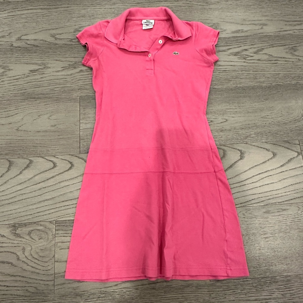 Lacoste Vibrant Pink Polo Dress
